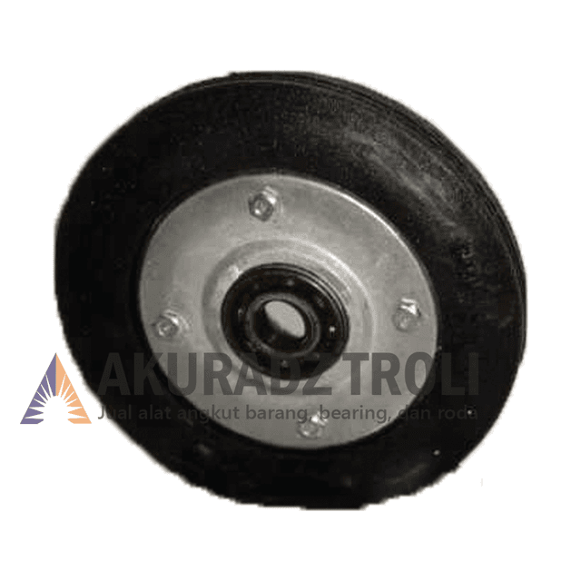 gambar Roda Ban Karet Full Troli 6 inch (6") ke-1