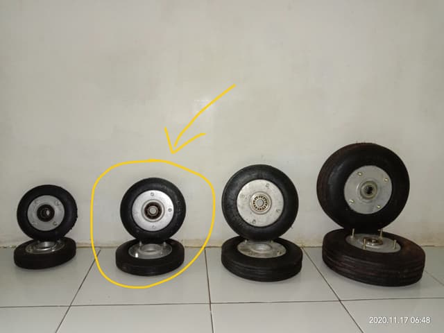 gambar Roda Ban Karet Full Troli 7 inch (7") ke-2