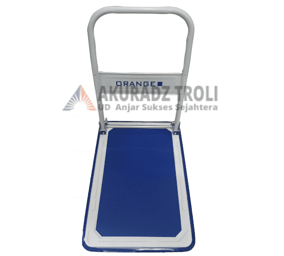 gambar Troli Barang Lipat Orange Roda 4 P72/150kg - Kecil ke-1