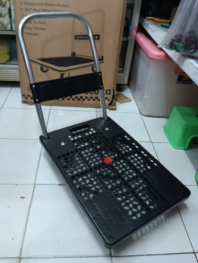 gambar Troli Lipat PVC Roda 4 P55/150kg - Kecil ke-5