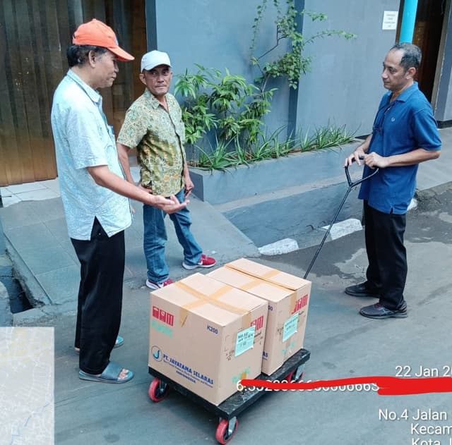 gambar Troli Barang Tarik Roda 4/P70 - Sedang ke-2