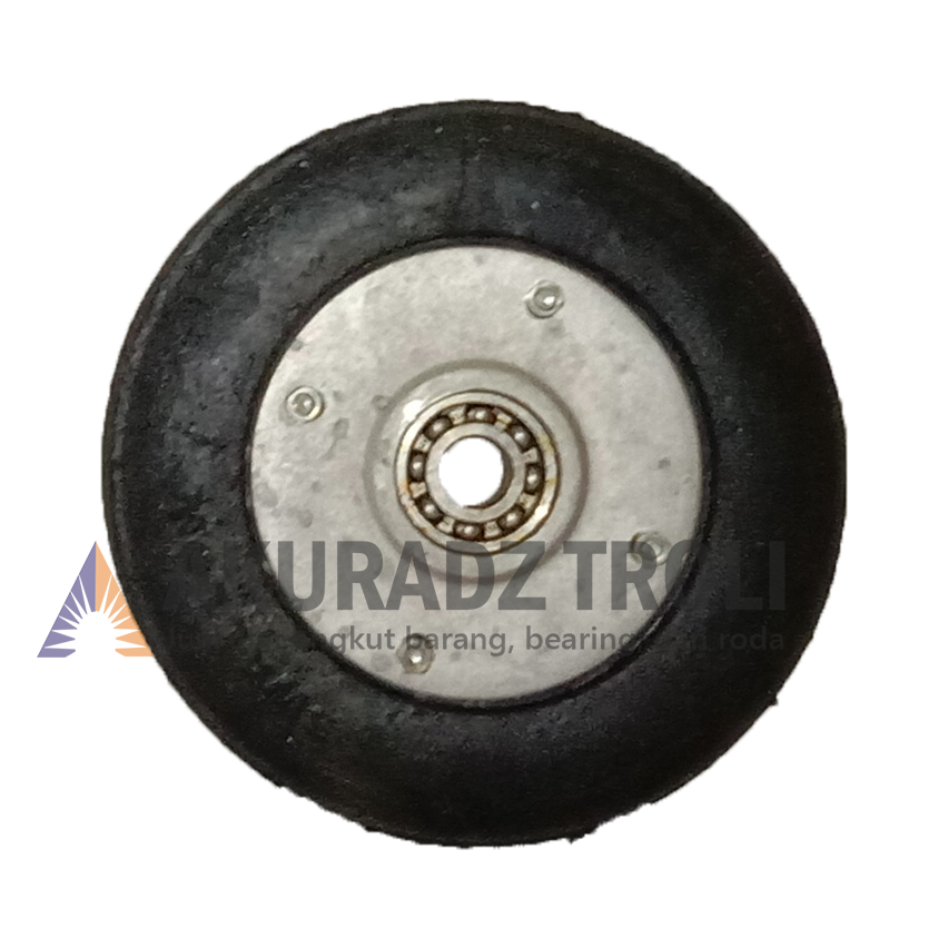 Roda Ban Karet Full Troli 8 inch (8") - gambar 1