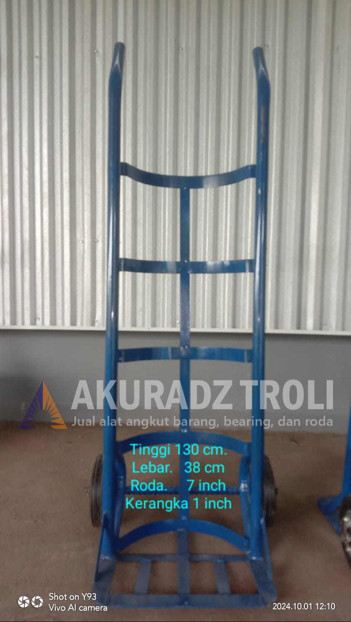 Troli Barang Lengkung T130FP - Sedang - gambar 3