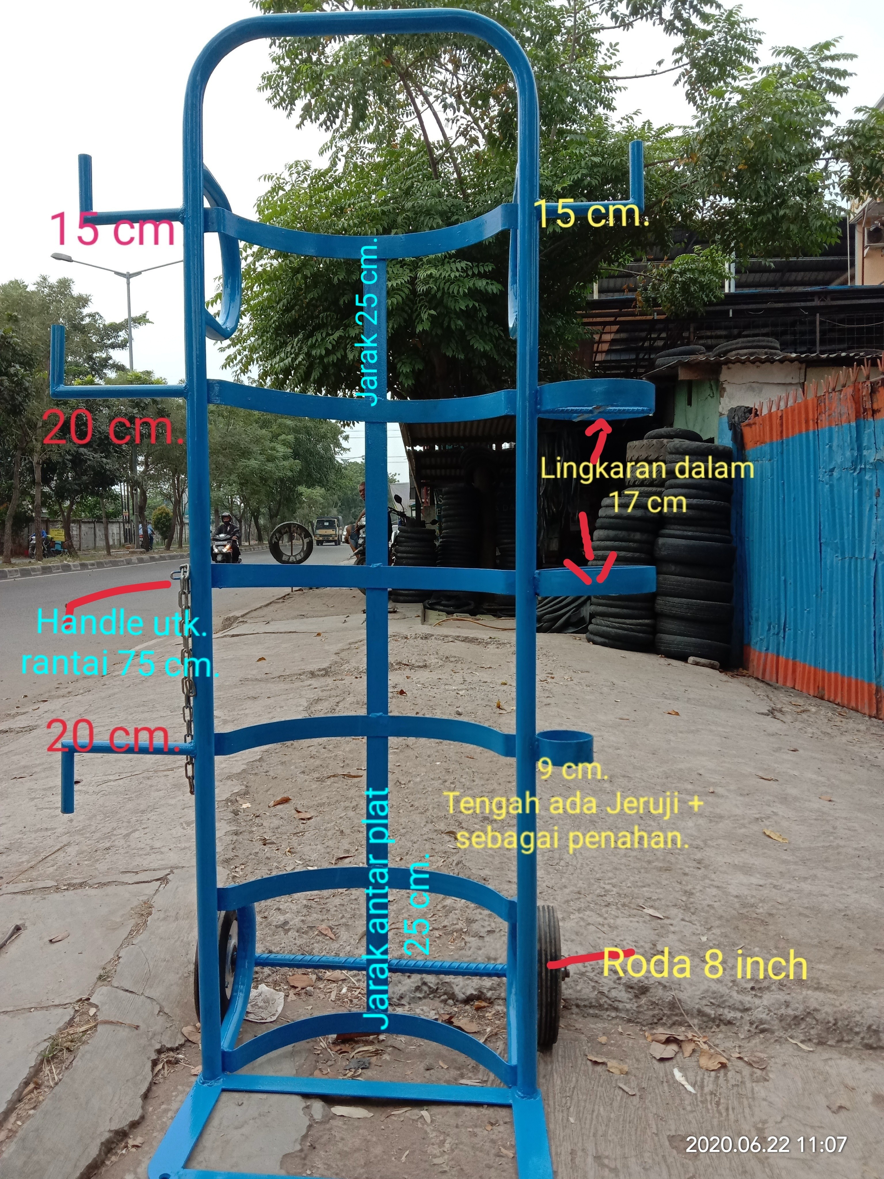 Troli Proyek Lengkung T160 - Jumbo - gambar 2